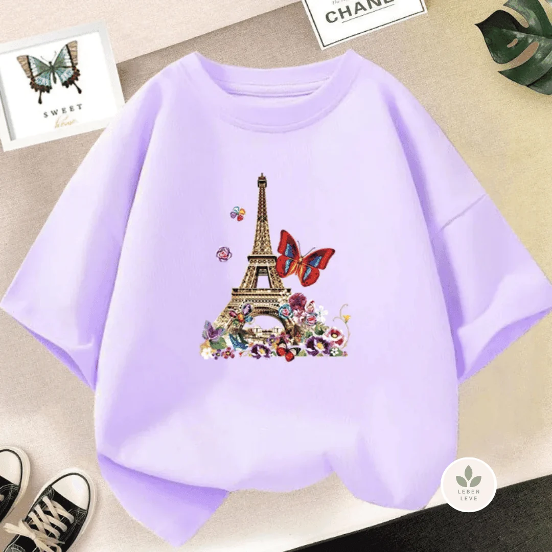 Blusa Infantil Corações E Paris - Image 4