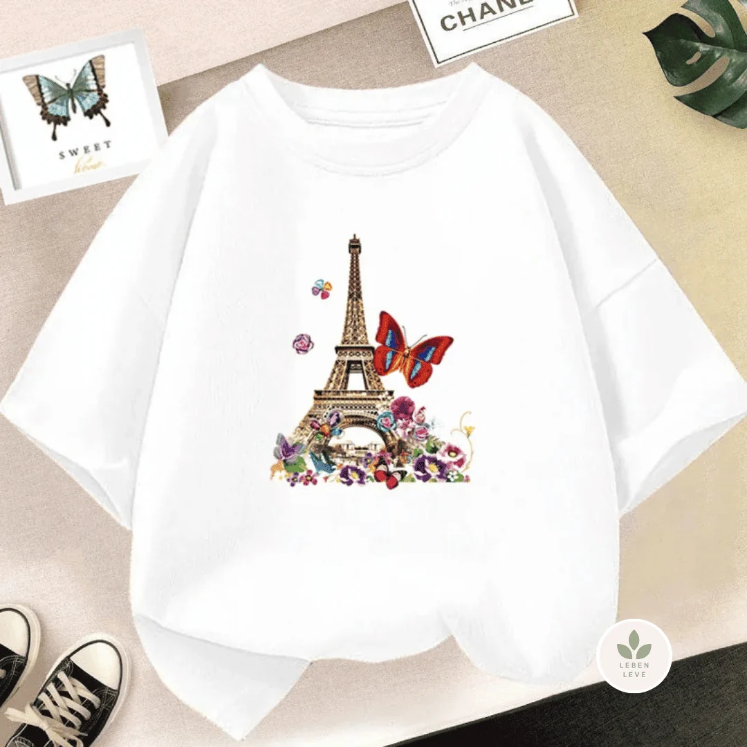 Blusa Infantil Corações E Paris - Image 5