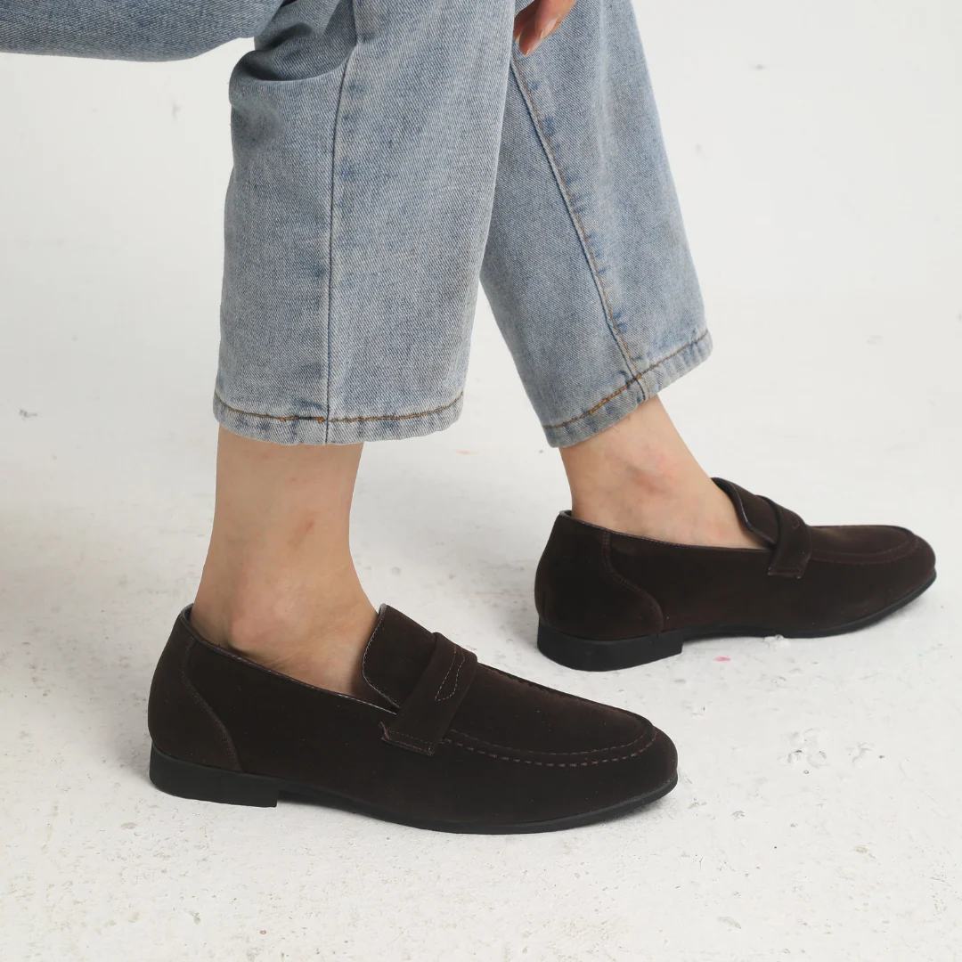 Mocassins com fivela em camurça - Image 3