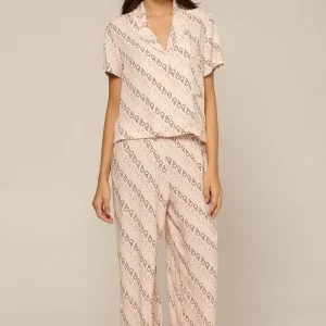 Pijama Clássico Babado Napolitano - Creme