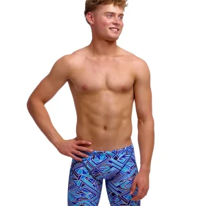 Funky Trunks Boy's Training Jammers - Blue Bits