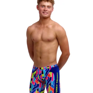 Funky Trunks Boy's Training Jammers - Fault Lines