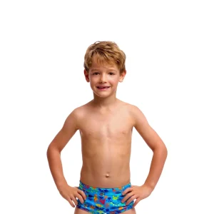 Funky Trunks Toddler Boy's Printed Trunks - Fish Food