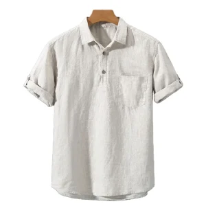 Camisa Polo de Linho