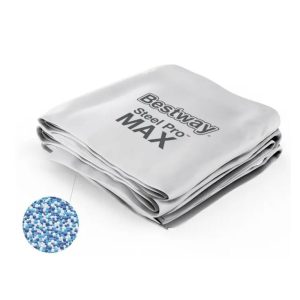 Liner cinza piscina redonda Steel Pro MAX™ 427 x 107 cm