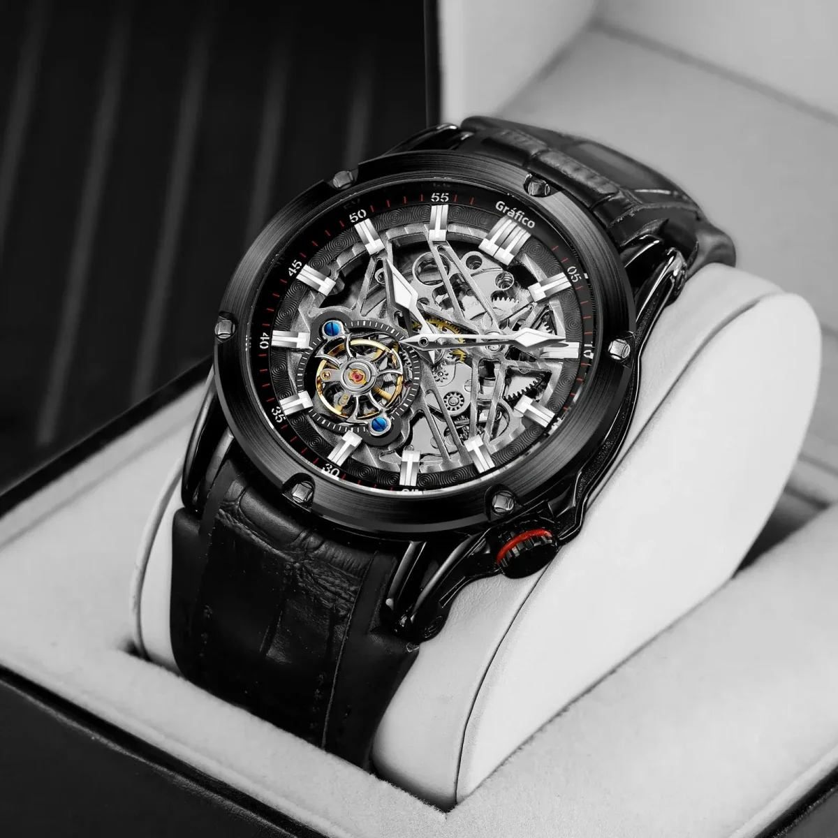 Relógio de pulso masculino High-end | Luxo Esqueleto Automático - Image 3
