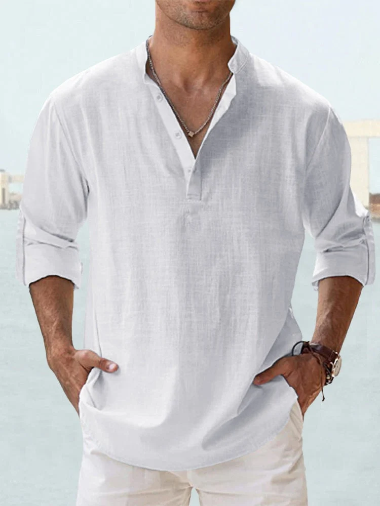 Camisa respirável em linho - Image 5