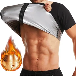 Camisa sauna masculina, suor, SHAPEWEAR, calor armadilha, treino de queima de gordura, camisas de emagrecimento, fitness tops espartilhos