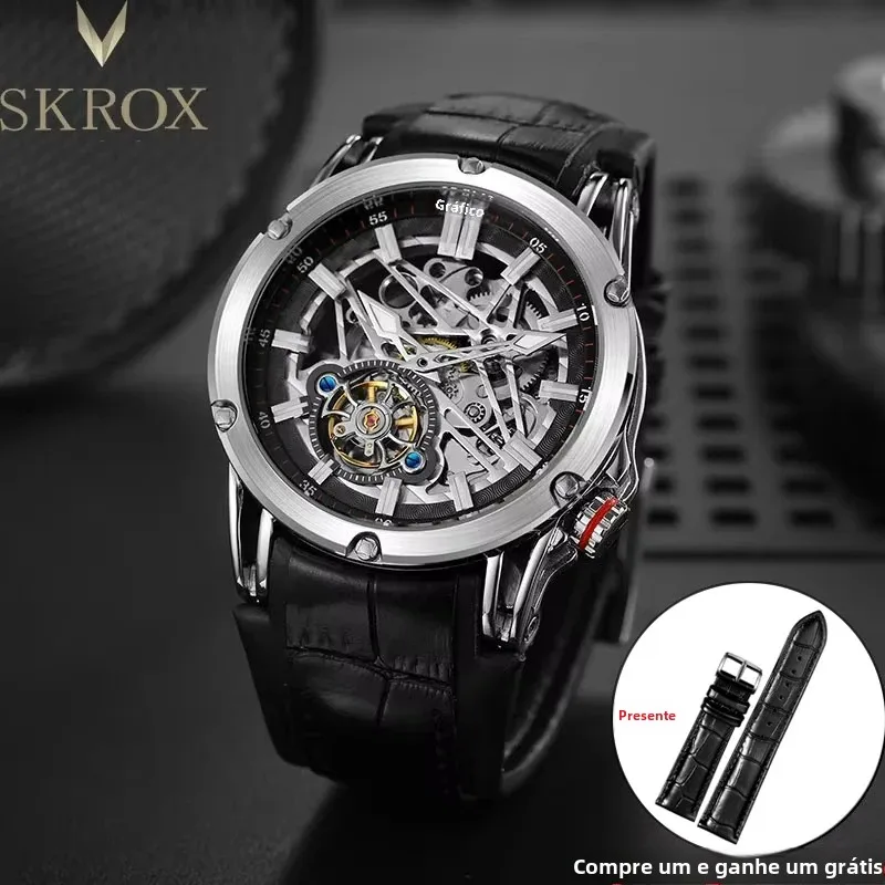Relógio de pulso masculino High-end | Luxo Esqueleto Automático - Image 2