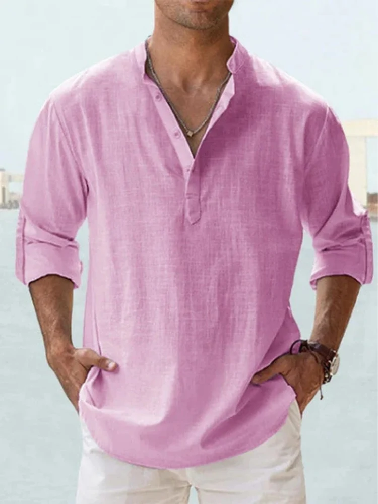 Camisa respirável em linho - Image 9