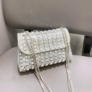Bolsa de Noite com STRASS Elegante e Brilhante