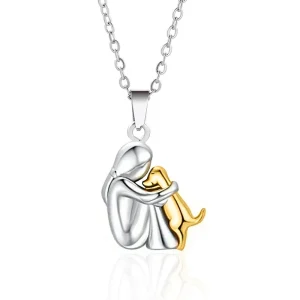 Colar Feminino com Pingente de Cachorro