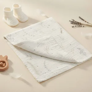 BimbiDreams - Conjunto de 2 Musselines Bambu e Algodão Orgânico 60x60 Botanic