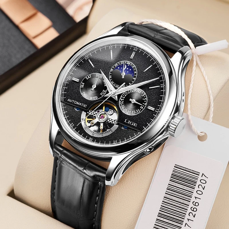 Relógio de Pulso Masculino, Automático, Esportivo, Mecânico, TOURBILLON, Esporte, Elegante - Image 4