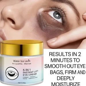 Creme para Olhos 5 em 1 com Colágeno e Vitamina C - Efeito Iluminador Instantâneo - Hidratação Profunda - Para uma Aparência Radiante